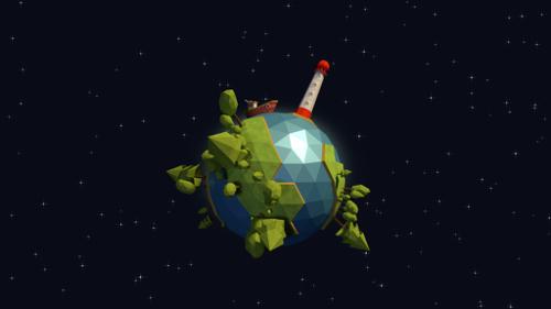 Low Poly Planet Animation preview image